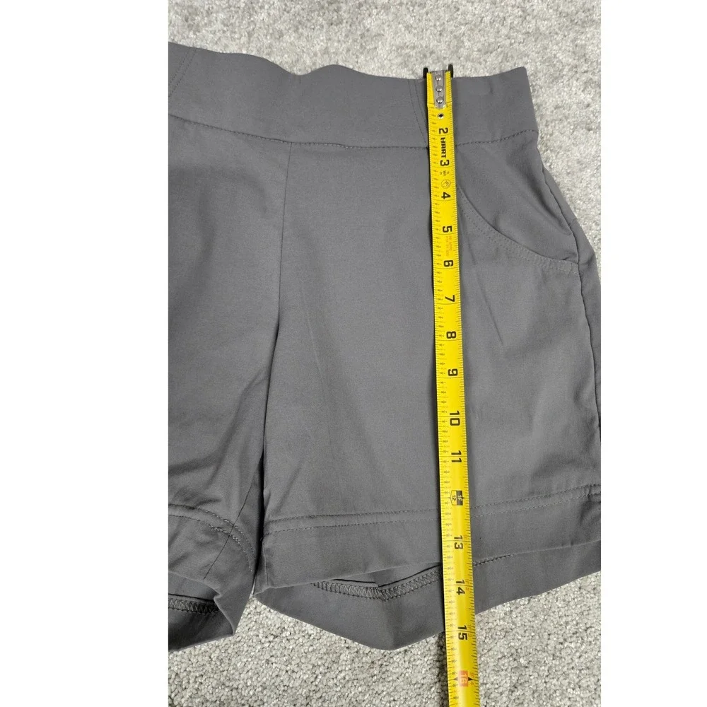 Columbia Pull On Hiking Active Shorts  Elastic Waist Pocket Gray Women's Size S